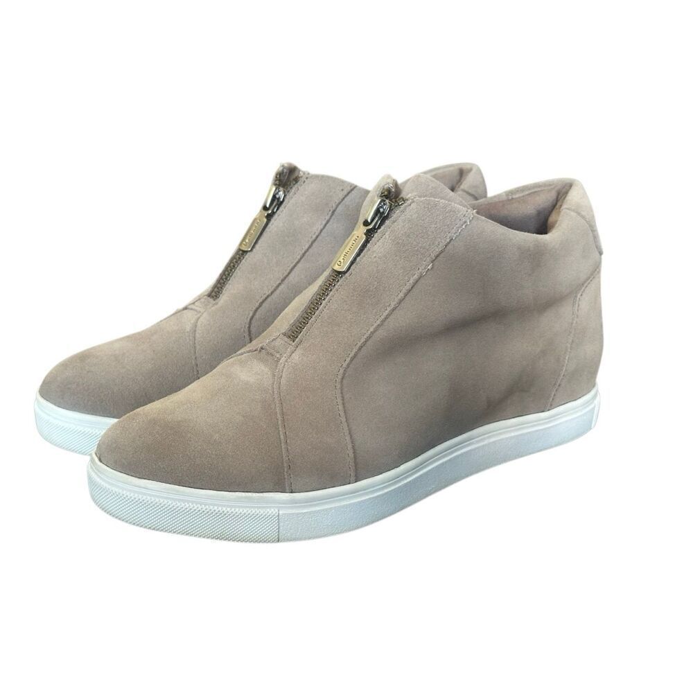 BLONDO Women’s Glenda Waterproof Suede Mushroom Sneaker Zip Booties Size 7 1/2